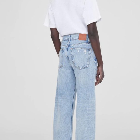 Anine Bing Cropped Straight Leg Jeans - Picture 2 of 9